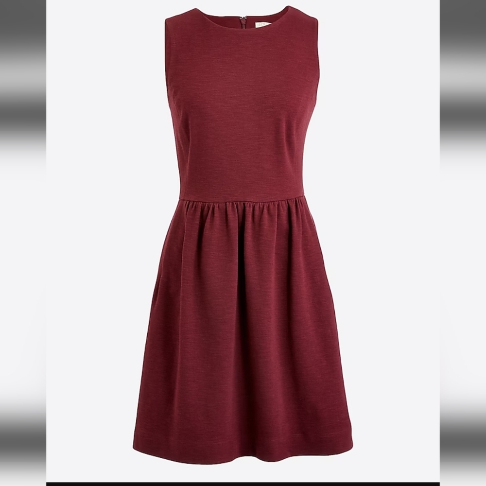 J. Crew Daybreak Burgundy Sleeveless Dress - Picture 2 of 13